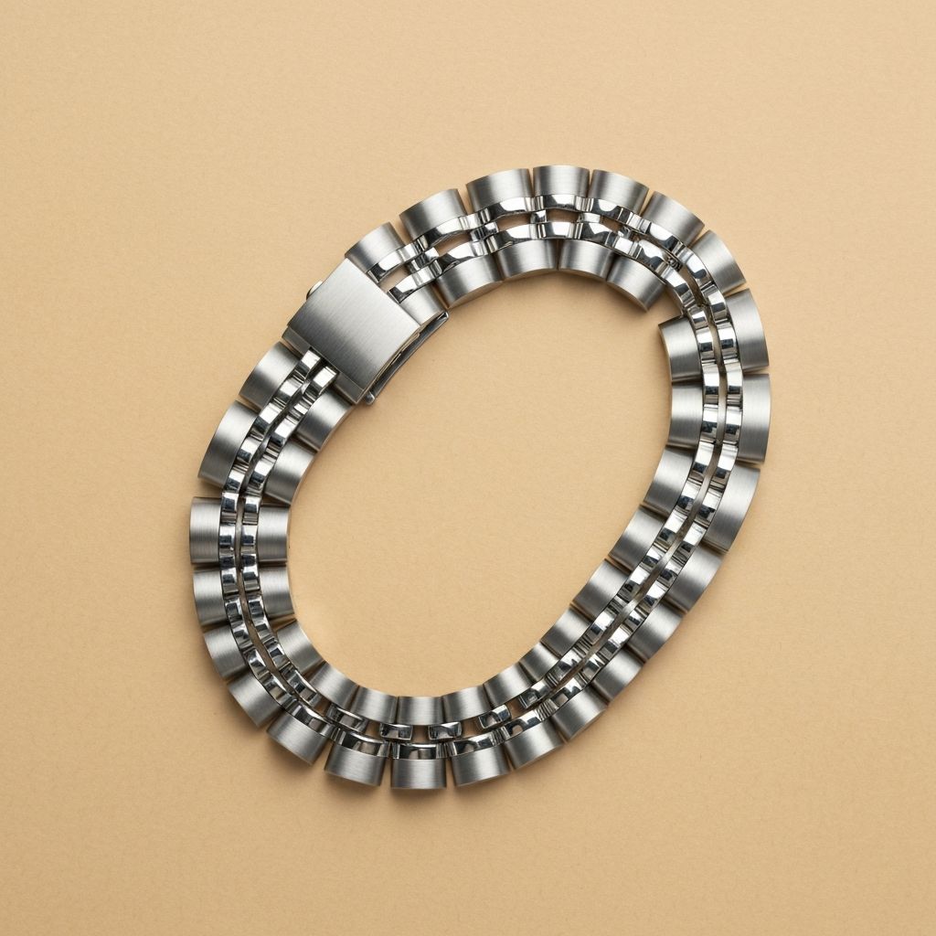 Brushed jubilee bracelet flatlay